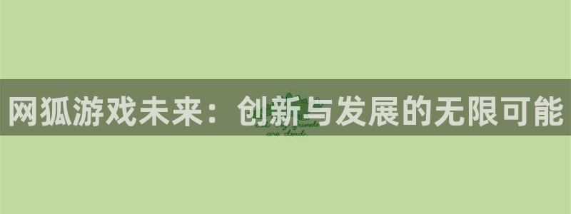 沐鸣2测速登录：网狐游戏未来：创新与发展的无限可能