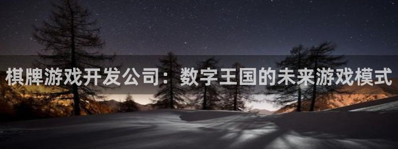 沐鸣娱乐2是干嘛的：棋牌游戏开发公司：数字王国的未来游戏模式