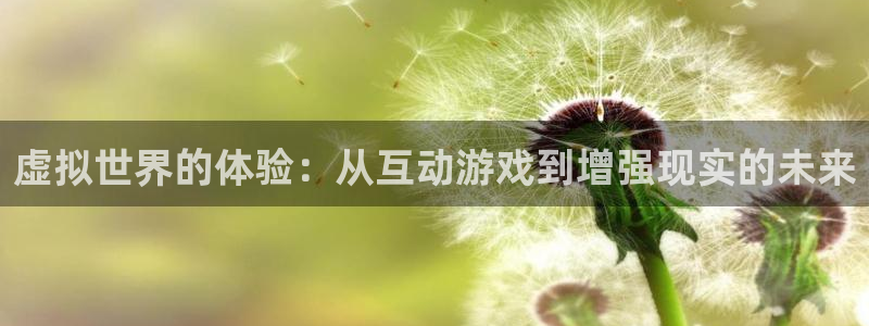 沐鸣2登录地址：虚拟世界的体验：从互动游戏到增强现实的未来